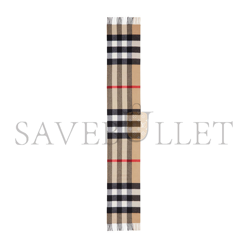 BURBERRY CHECK CASHMERE SCARF  (200*70cm)